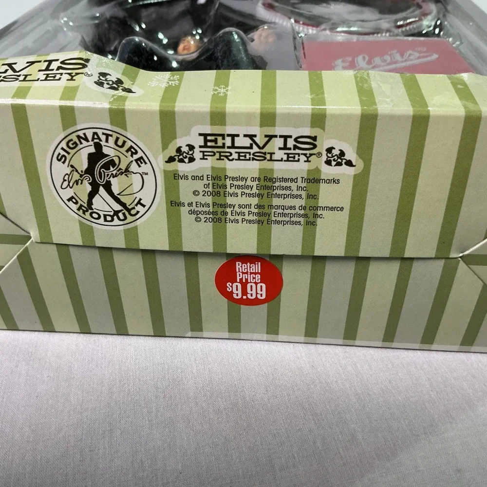 2008 Elvis Presley Jailhouse Rock Christmas Ornament Set American Greetings NIB